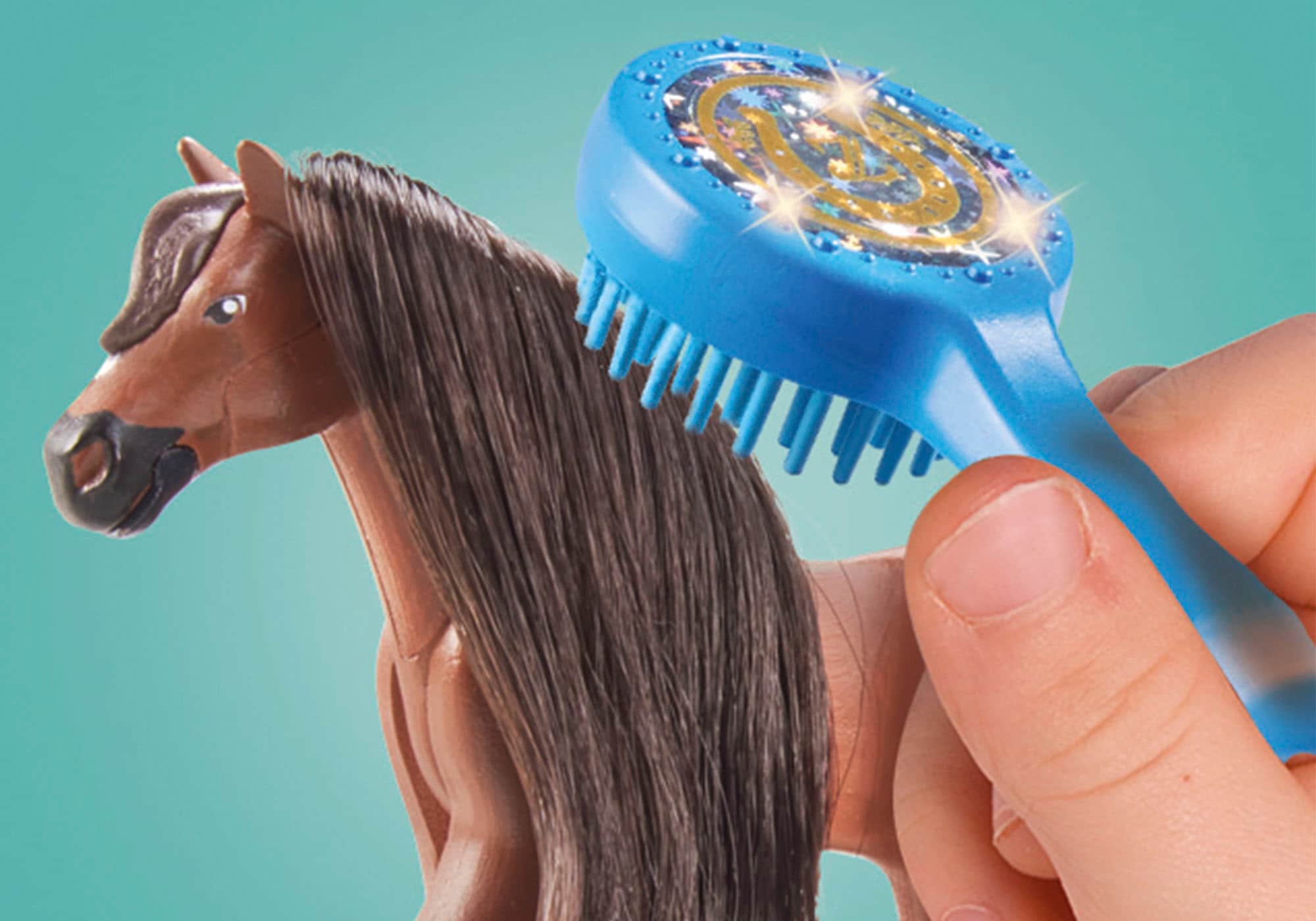 Playmobil® Konstruktions-Spielset »Zoe & Blaze mit Turnierparcours (71355), Horses of Waterfall«, (67 St.), teilweise aus recyceltem Material