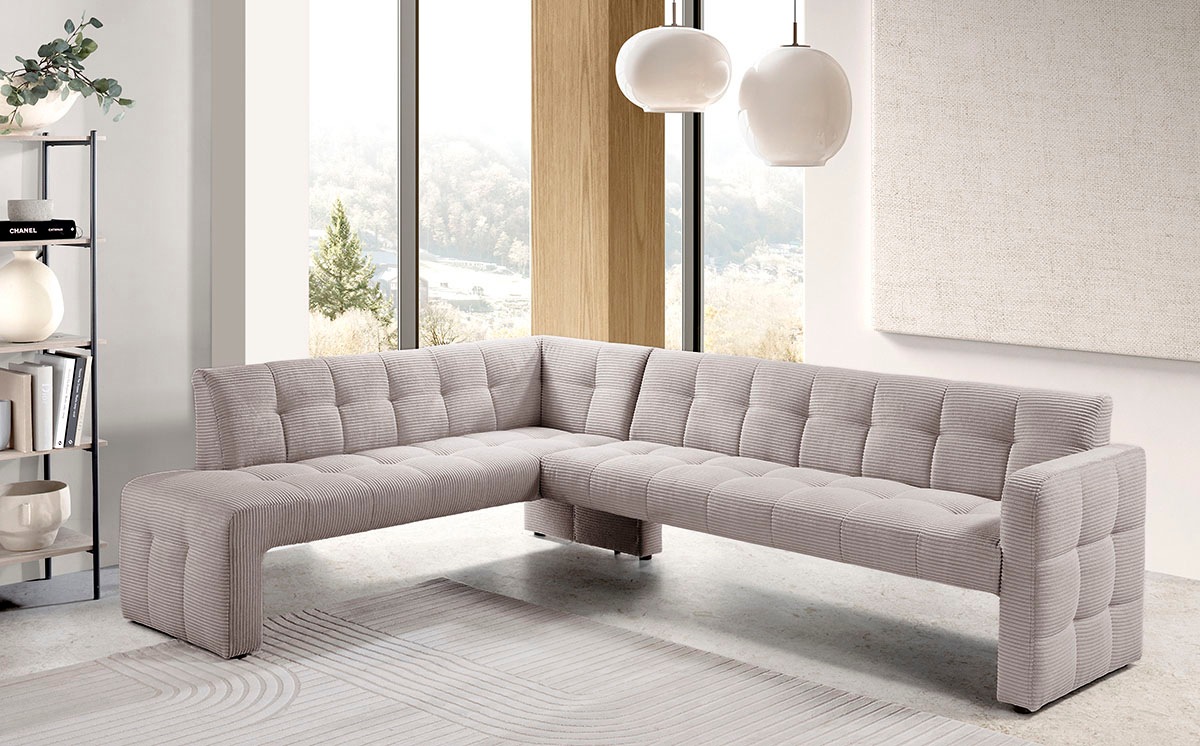 exxpo - sofa fashion Essbank »Barista, bequem und elegant, hohe Bodenfreiheit«, Eckbank Barista bequem und elegant, hochwertige Detailverarbeitung