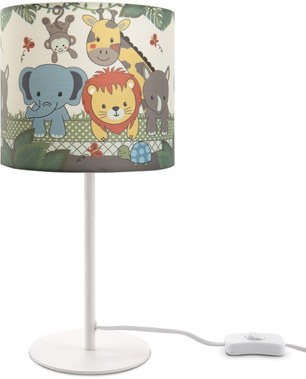Paco Home Tischleuchte »Diamond E14 1 bestellen Kinderlampe Lampe 634«, flammig-flammig, LED Dschungel-Tiere, Tischleuchte Kinderzimmer online