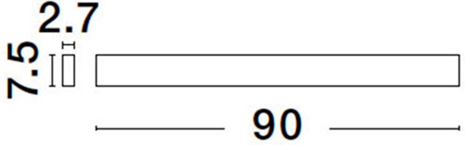 Nova Luce LED Wandleuchte »SELINE« LED-Modul 1 Stk. Warmweiß