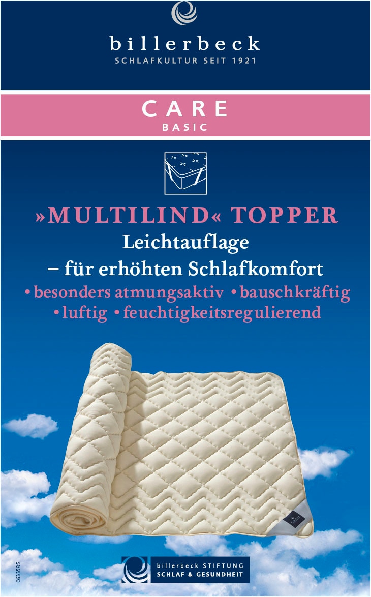 billerbeck Matratzenauflage »740 Multilind«, Die Leichtauflage für erhöhten Schlafkomfort