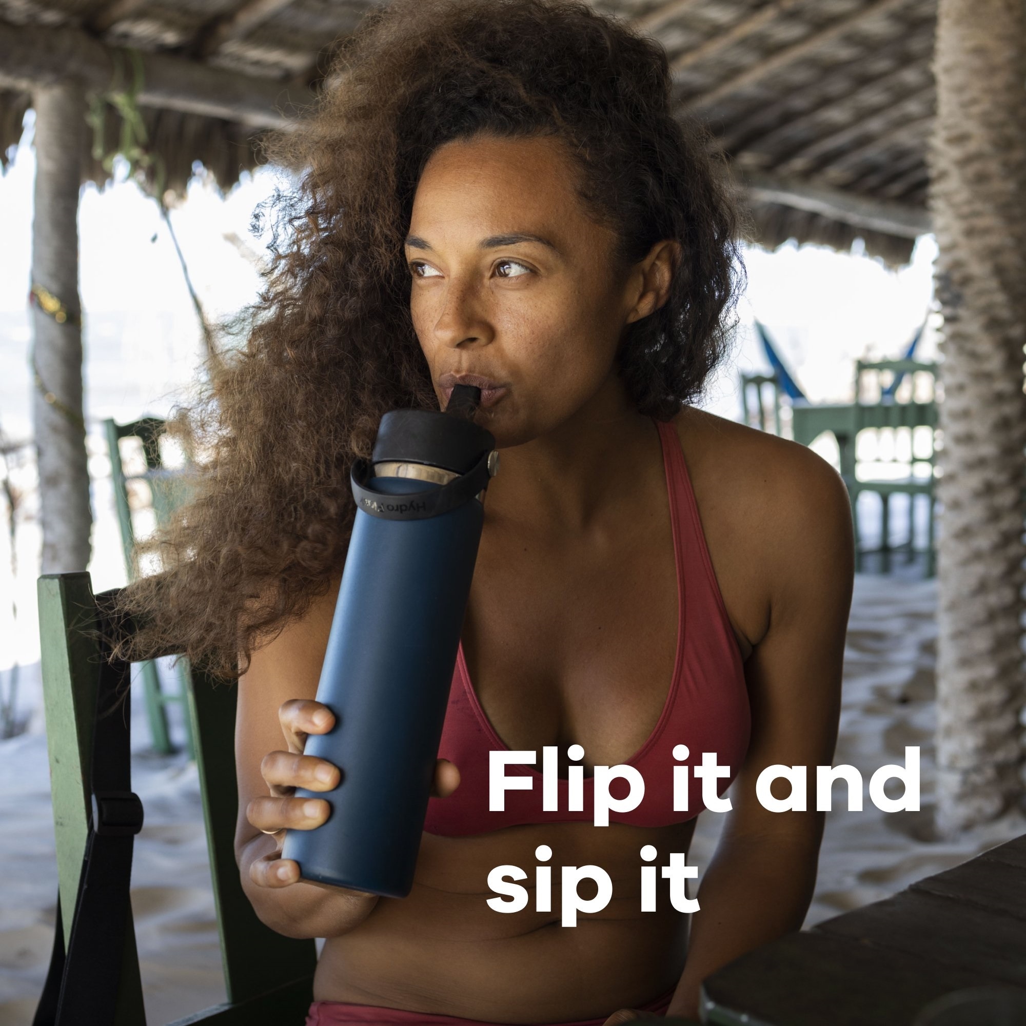 Hydro Flask Isolierflasche »32 Oz Wide Flex Straw Cap«, (1 tlg.), TempShield®️ doppelwandige Vakuumisolierung
