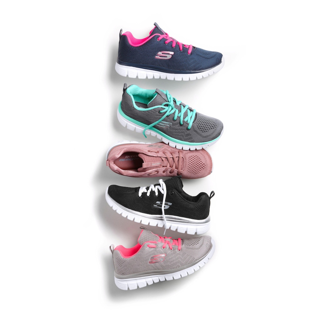 Skechers Sneaker »Graceful - Get Connected«, mit Memory Foam, Freizeitschuh, Halbschuh, Schnürschuh