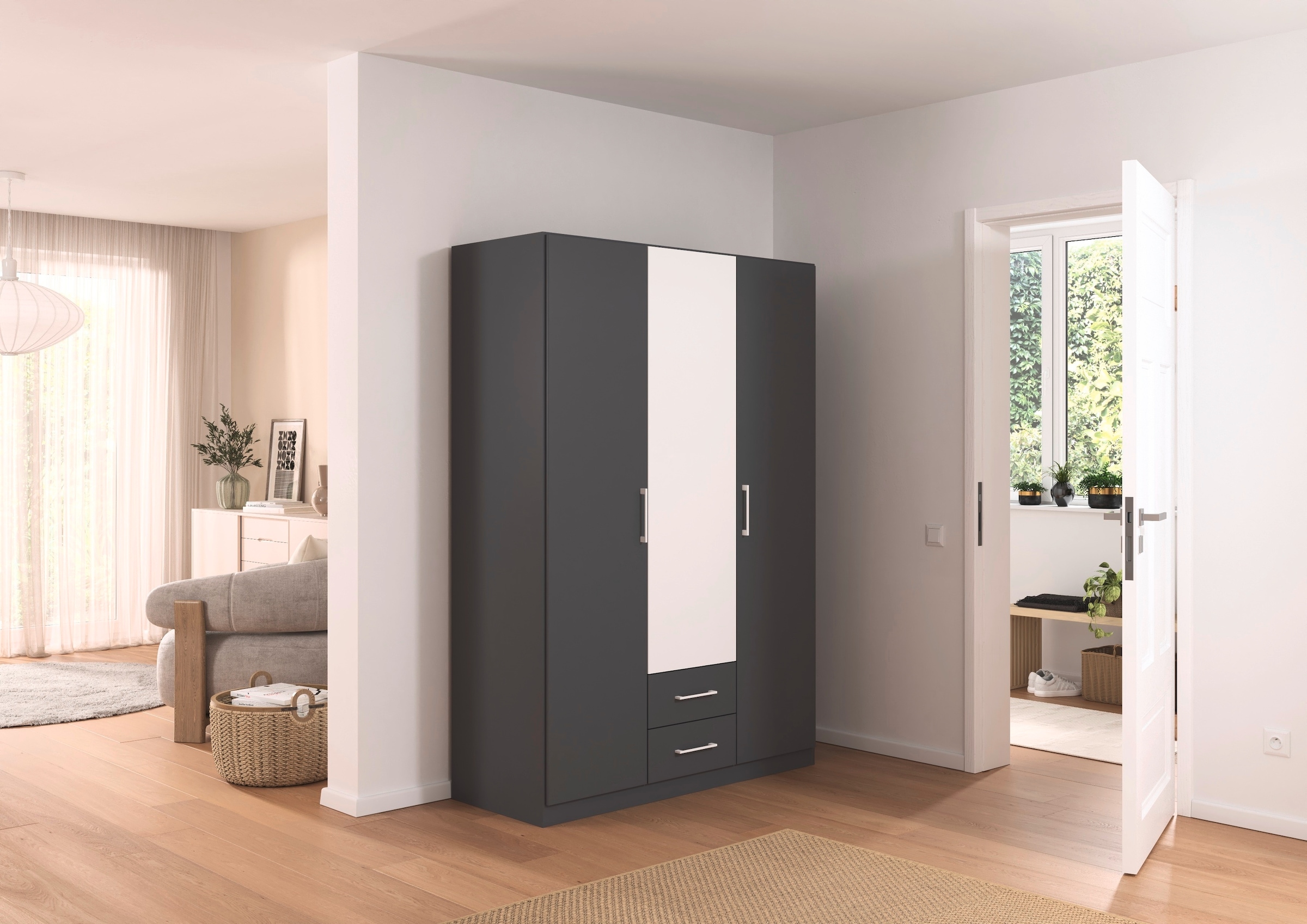 rauch Drehtürenschrank »Kleiderschrank Schrank Garderobe KREFELD optional m günstig online kaufen