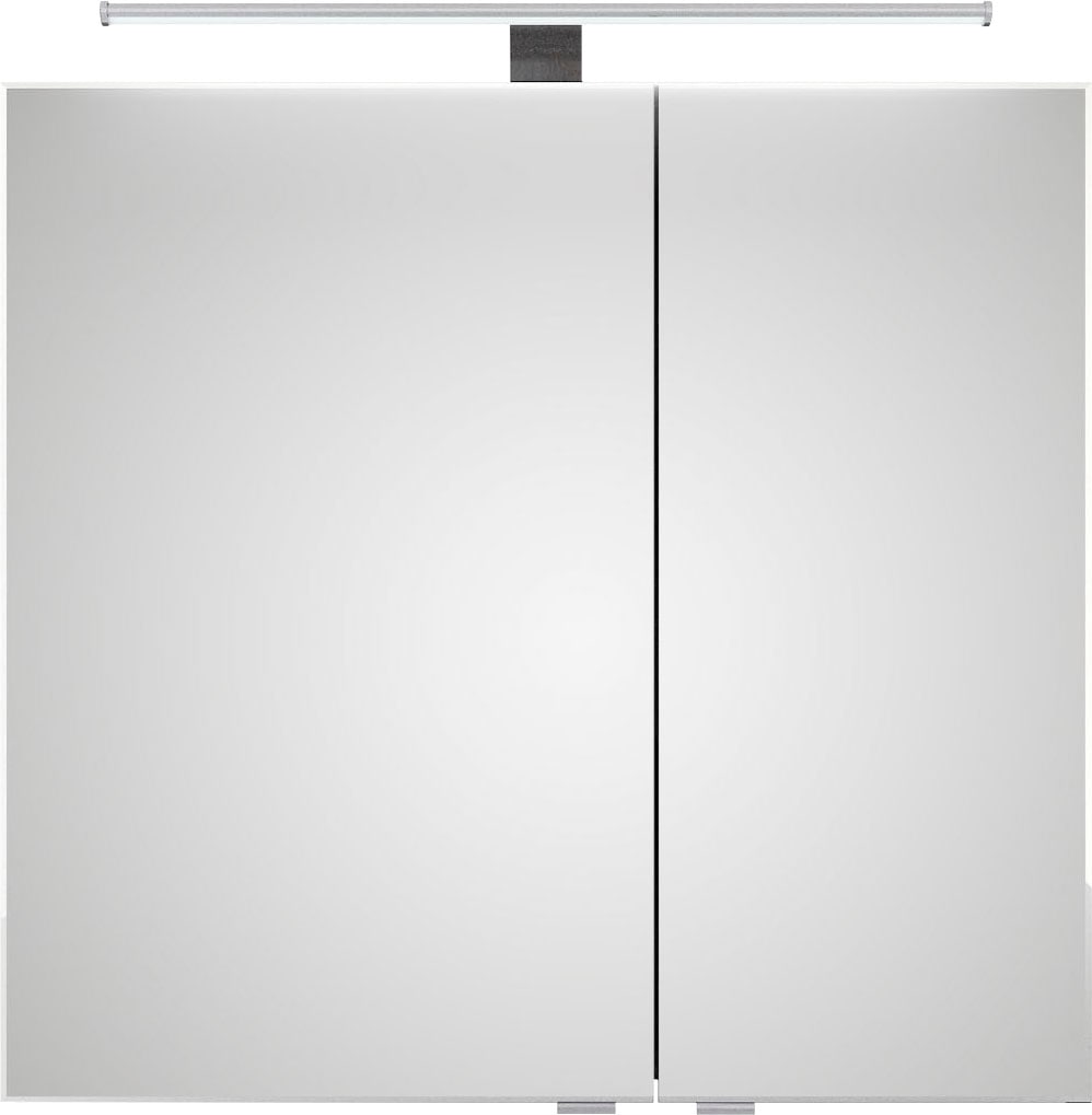 Saphir Badmöbel-Set »6005 Sprint 3-teilig, Keramik-Waschtisch mit LED-Spiegelschrank«, (4 St.), Unterschrank, inkl. Türdämpfer, 3 Türen, 3 Schubladen, Bad-Set