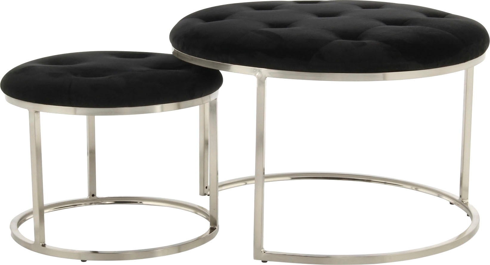 Kayoom Sitzhocker »Hocker Myla 2er-Set, praktisch ineinander schiebbar«, (S günstig online kaufen