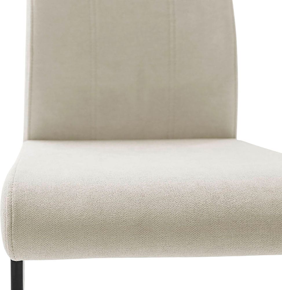 MCA furniture Freischwinger »MCA TERESINA Schwingstuhl mit Griffloch«, Feingewebe, (4er-Set), Schwingstühle mit Griffloch, Komfortsitzhöhe von ca. 48 cm