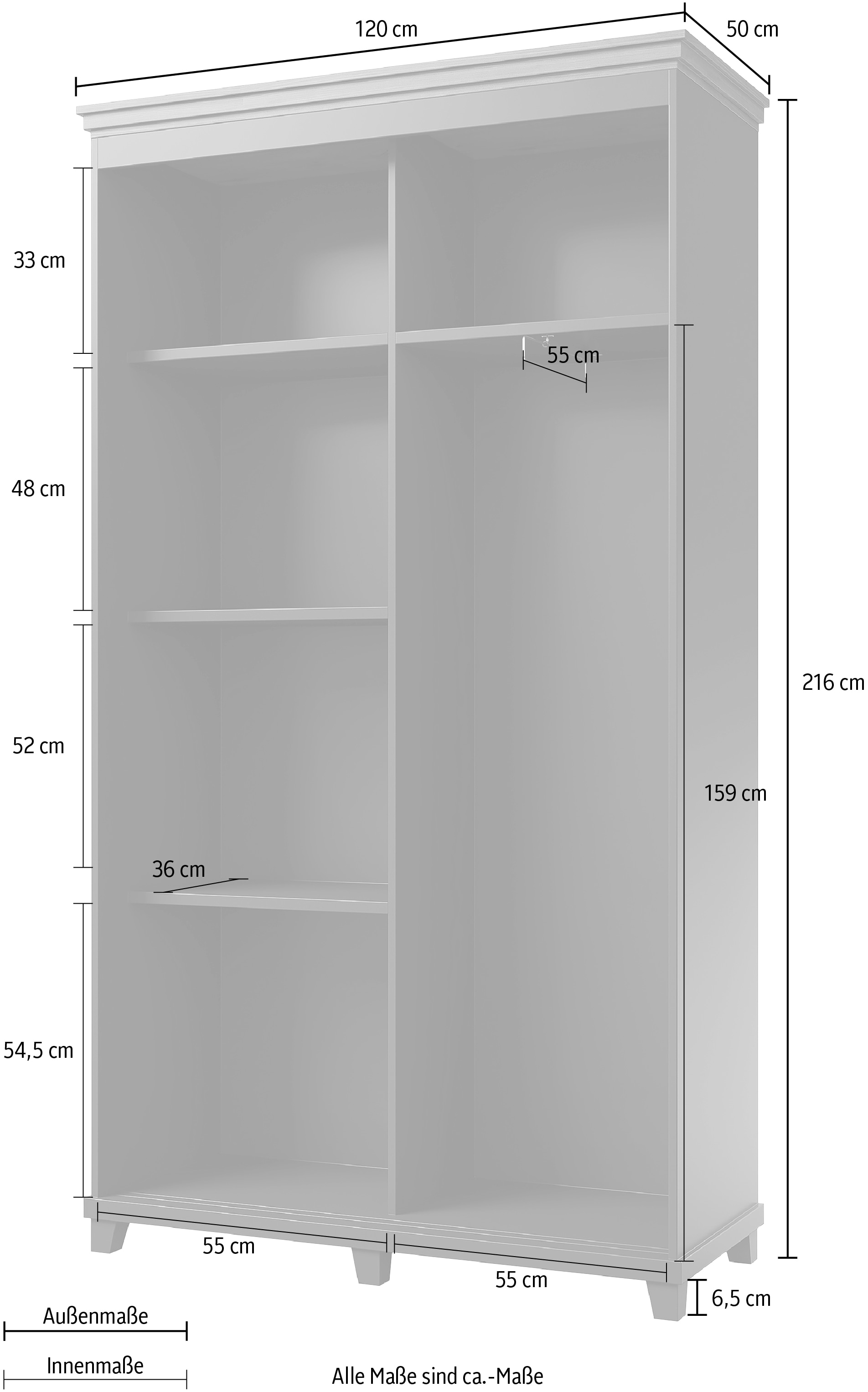 Helvetia Garderobenschrank »Evora«