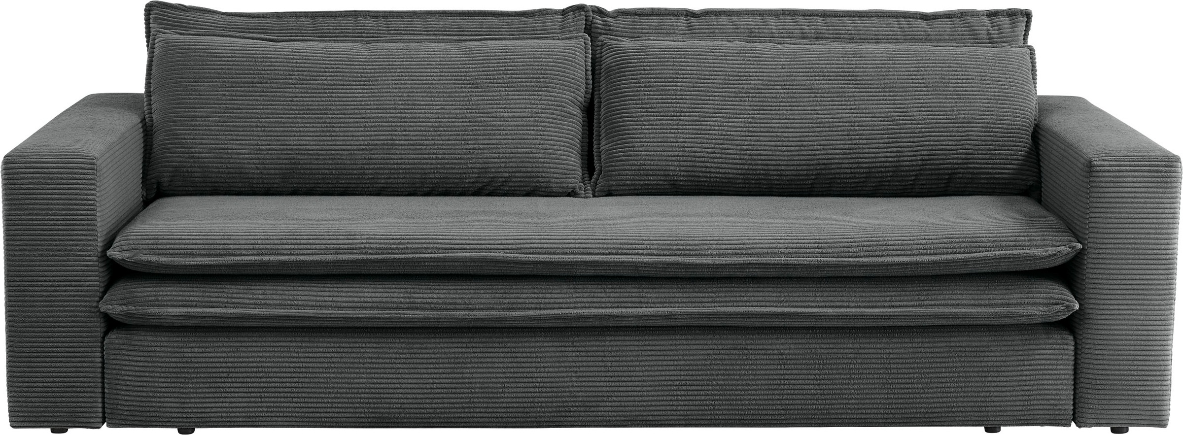Places of Style 3-Sitzer »PIAGGE«, Cord-Bezug - mit Bettfunktion und Bettka günstig online kaufen