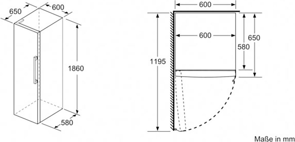 10. Bild von SIEMENS Kühlschrank »KS36VAWEP«, KS36VAWEP, 186 cm hoch, 60 cm breit