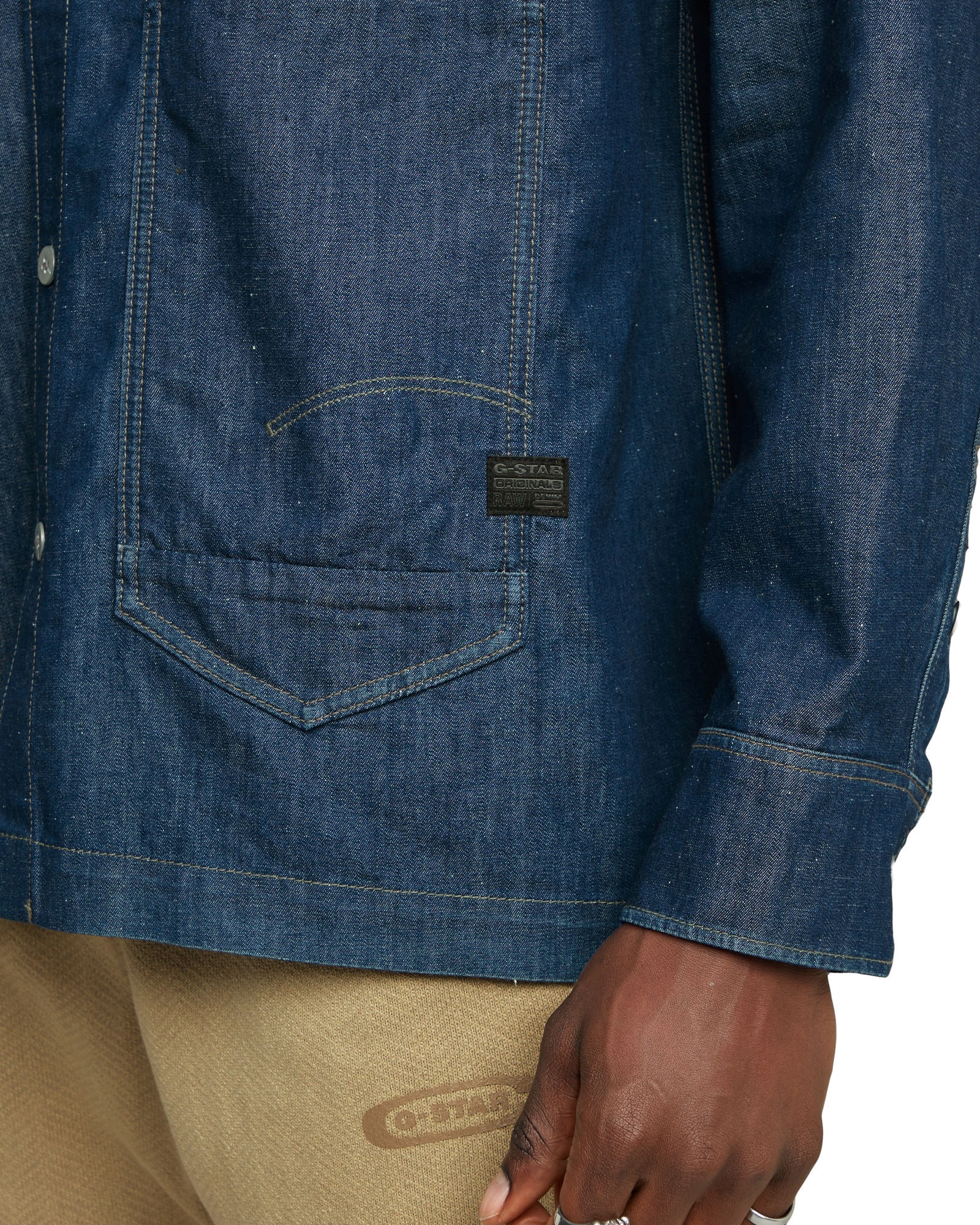 G-STAR Langarmshirt »Long Pocket Boxy Fit Hemd«