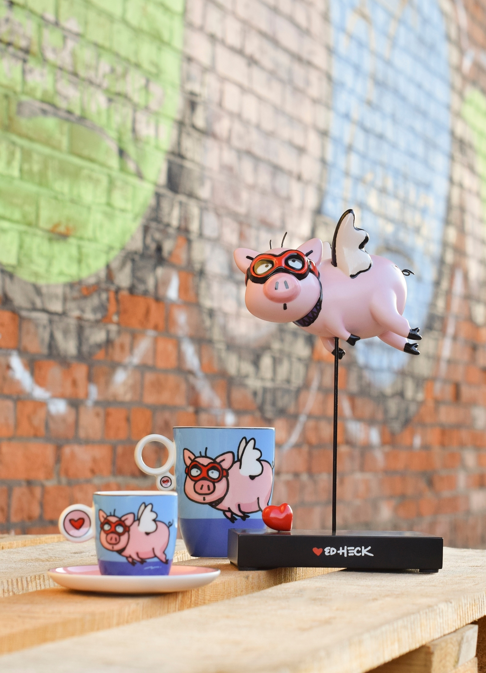 Goebel Tasse »Espressotasse Ed Eck- When Pigs Fly«