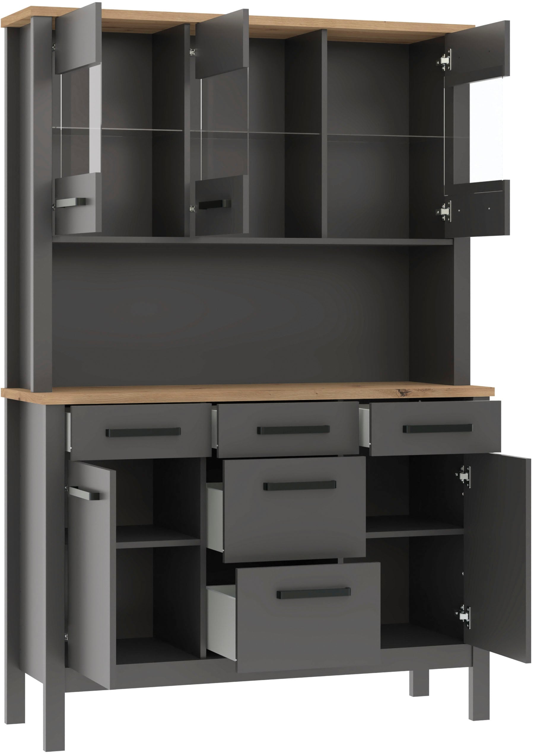 Inter Link Buffet »Buffet Veneto« 1 Stk. tlg. Stauraum-Modul, passend zur Modularen Küche, 130x45x195,5 cm