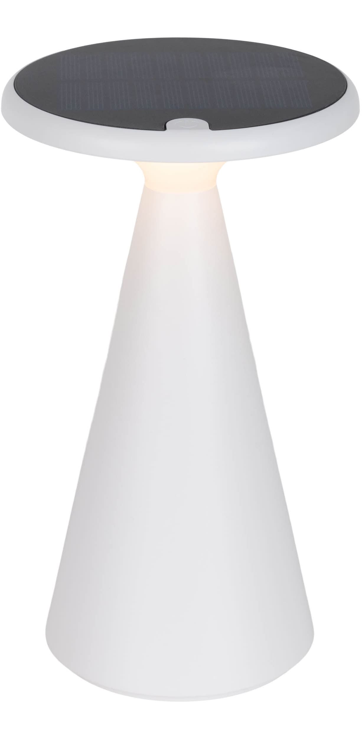 näve LED Tischleuchte »Palu«, 1 flammig, Leuchtmittel LED-Modul | LED wechselbar, Solar-/Akkubetrieb, Touch, Dimmbar, Memory, USB-C-Ladekabel, warmweiß