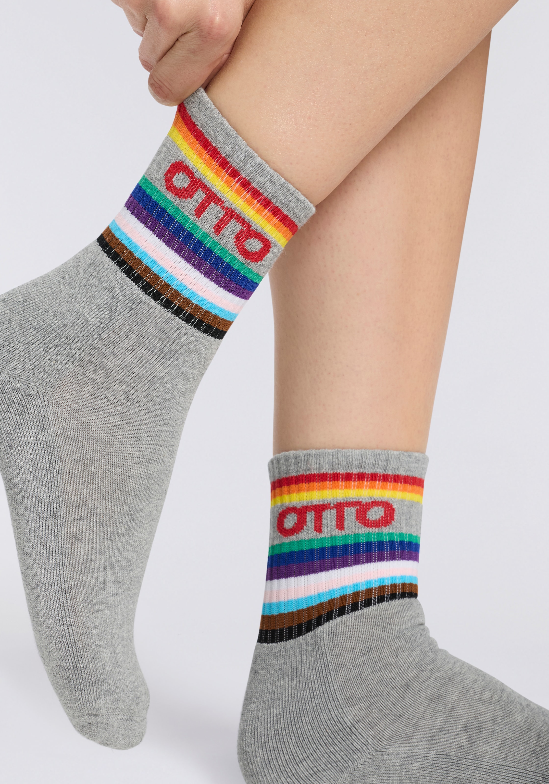 Capelli New York Socken Limited Edition Pride-Socken mit OTTO-Logo, hochwertige softe Qualität