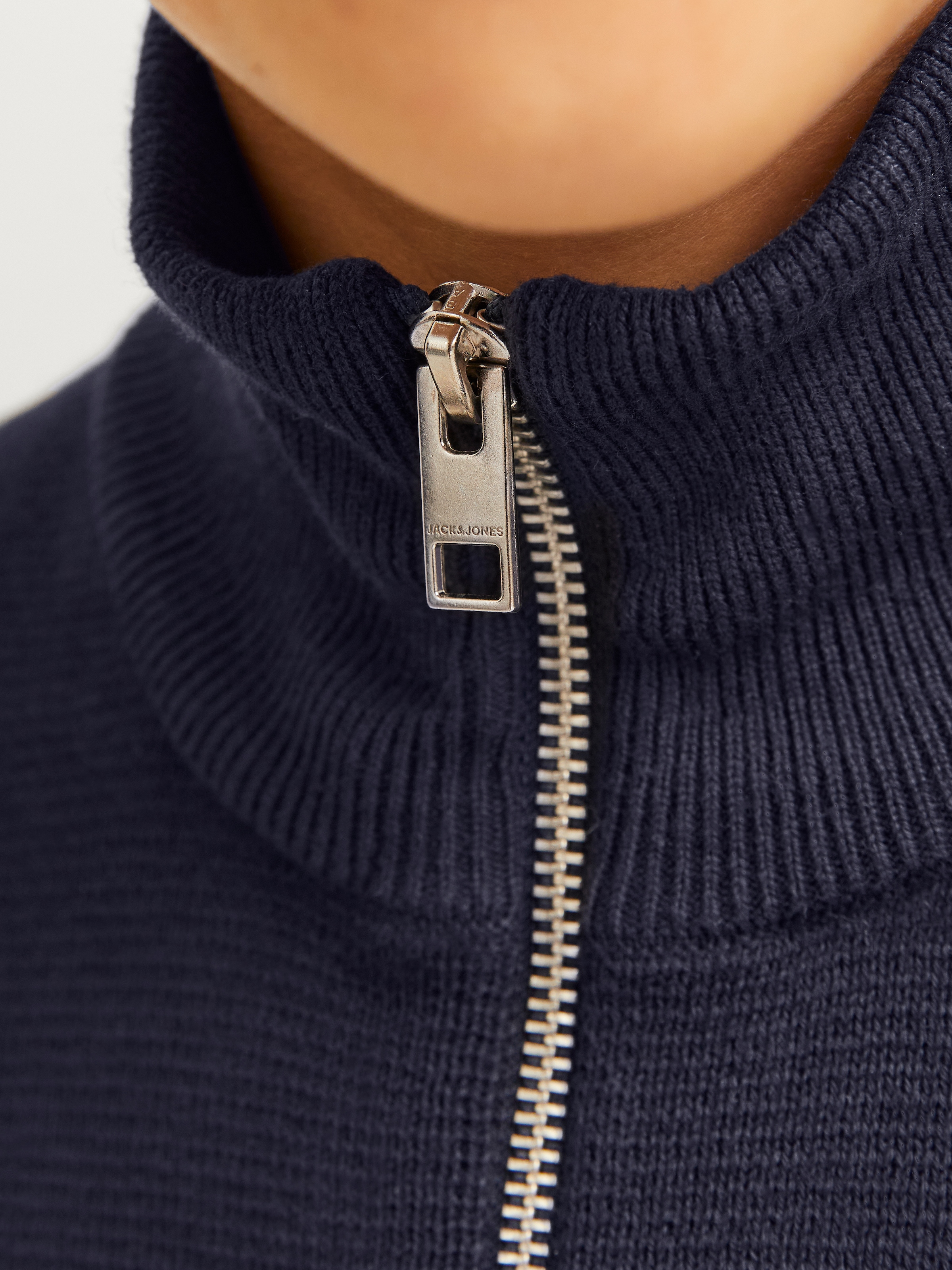 Jack & Jones Junior Troyer »JPRBLAMILANO STITCH KNIT HALF ZIP  JNR« Baumwolle, relaxed fit