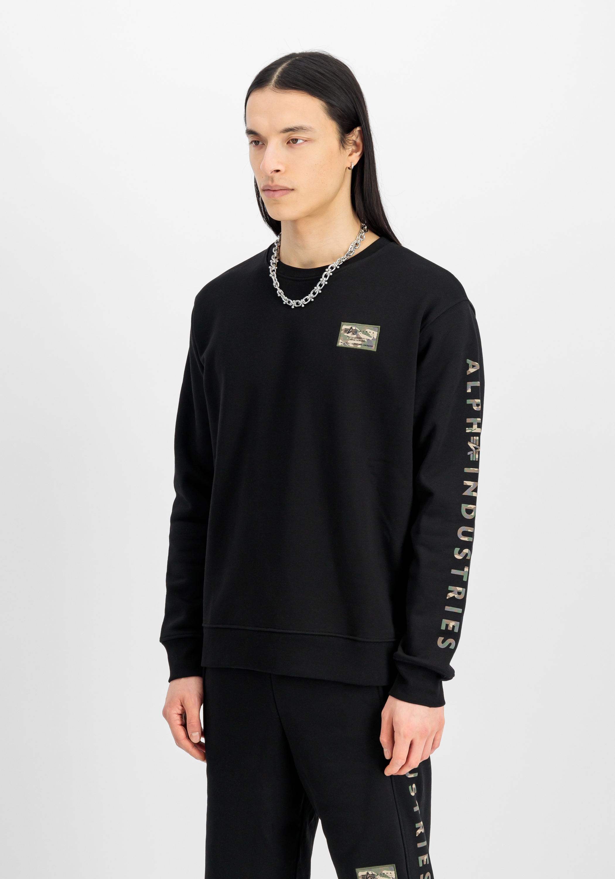 Alpha Industries Sweater »Alpha Industries Men - Sweatshirts Camo Sleeve Sweatshirt«