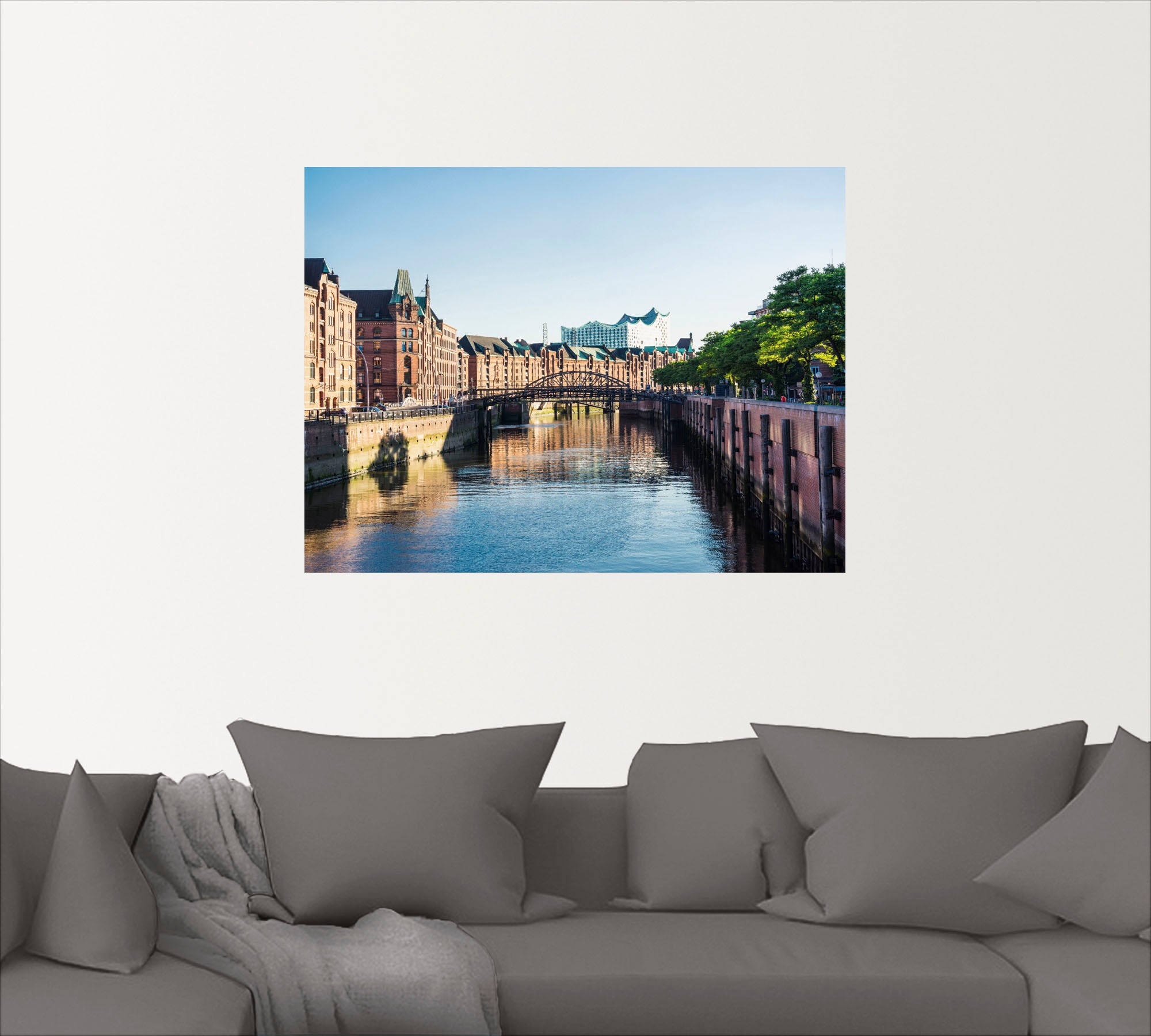 Artland Wandfolie »Hamburg Speicherstadt«, Deutschland, (1 St.), selbstklebend