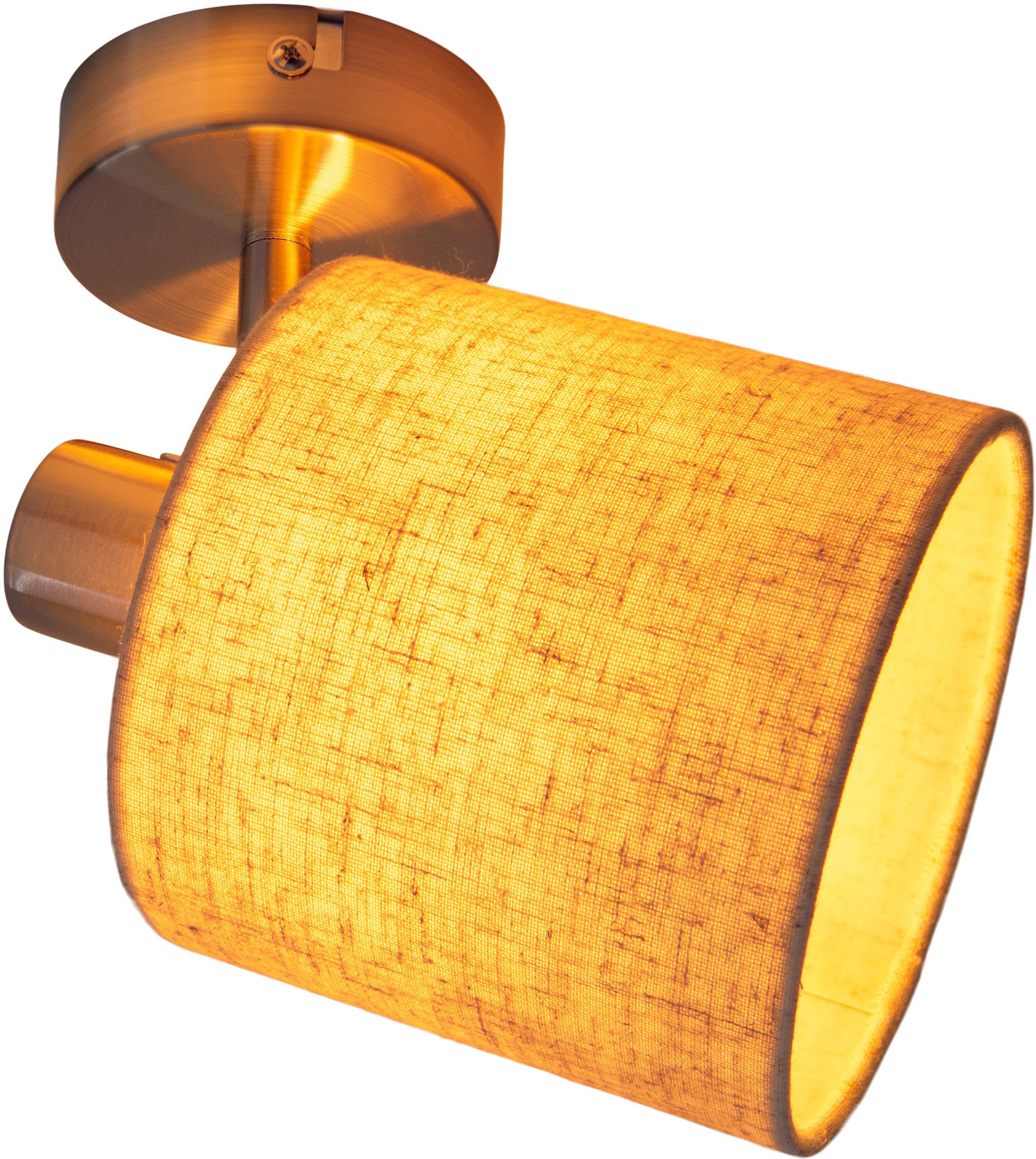 näve Deckenspot »Maron«, 1 flammig, Leuchtmittel E14 | ohne Leuchtmittel, Deckenleuchte, Wandleuchte, Spot, E14 max. 40W, Metall/Textil