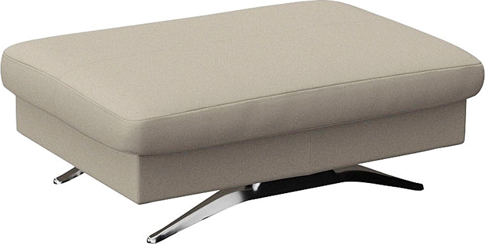 FLEXLUX Pouf »Glow Sitzhocker, Polsterhocker« Hocker mit Stauraum, Fuß Alu günstig online kaufen