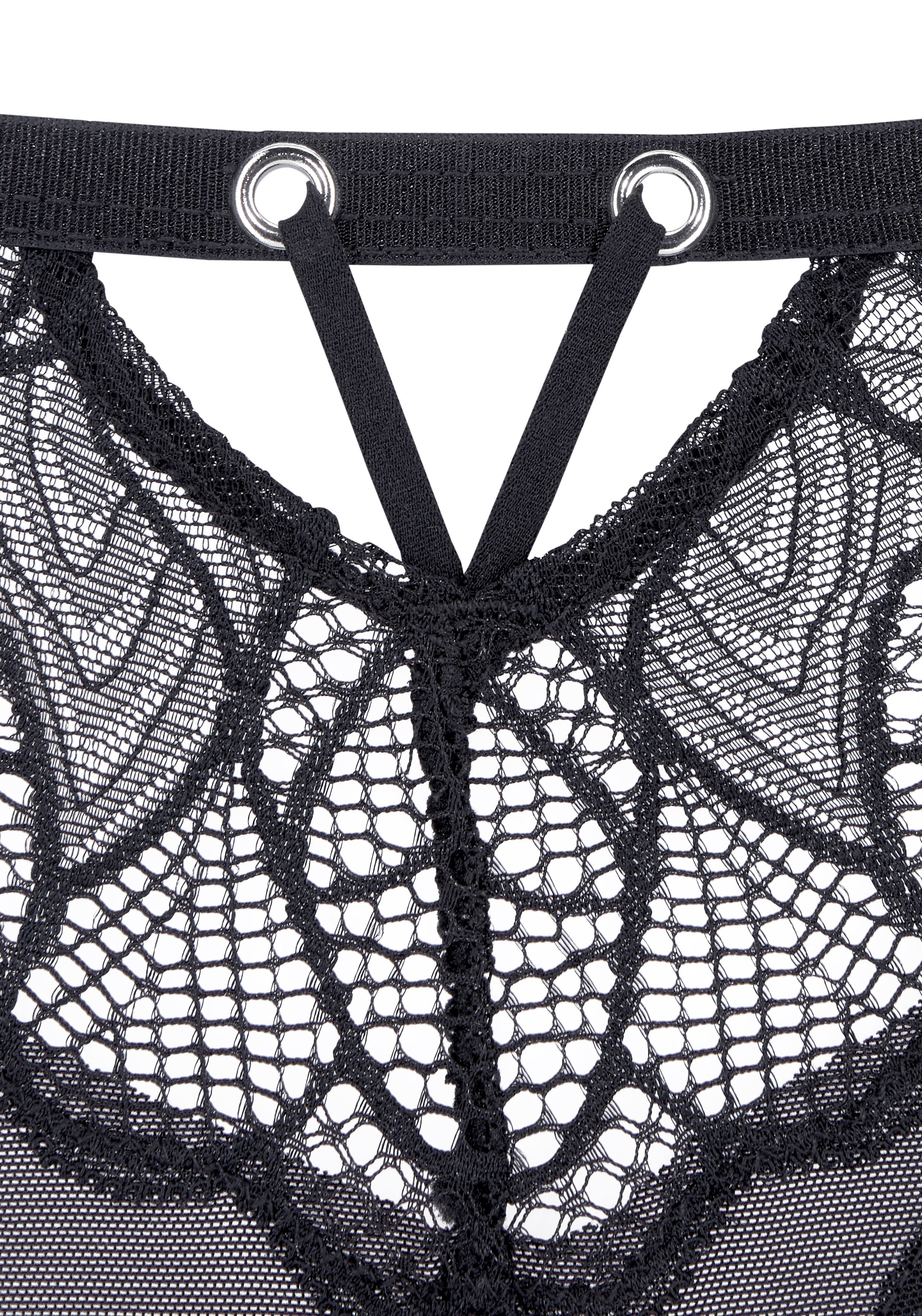 LASCANA String »Alicia« mit schönem Bund aus feiner Spitze