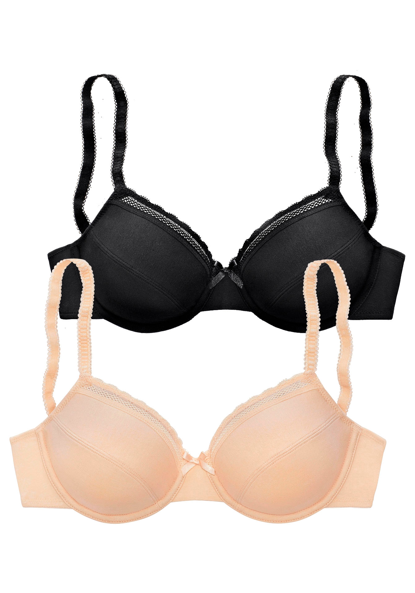 Nuance Bügel-BH, aus weicher Baumwolle, Basic Dessous
