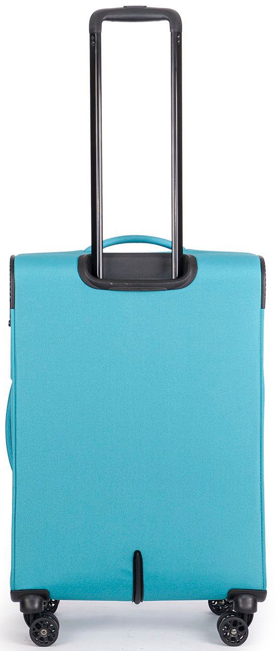 Stratic Weichgepäck-Trolley »Strong M, petrol«, 4 Rollen, Reisekoffer Reisegepäck Aufgabegepäck TSA-Zahlenschloss