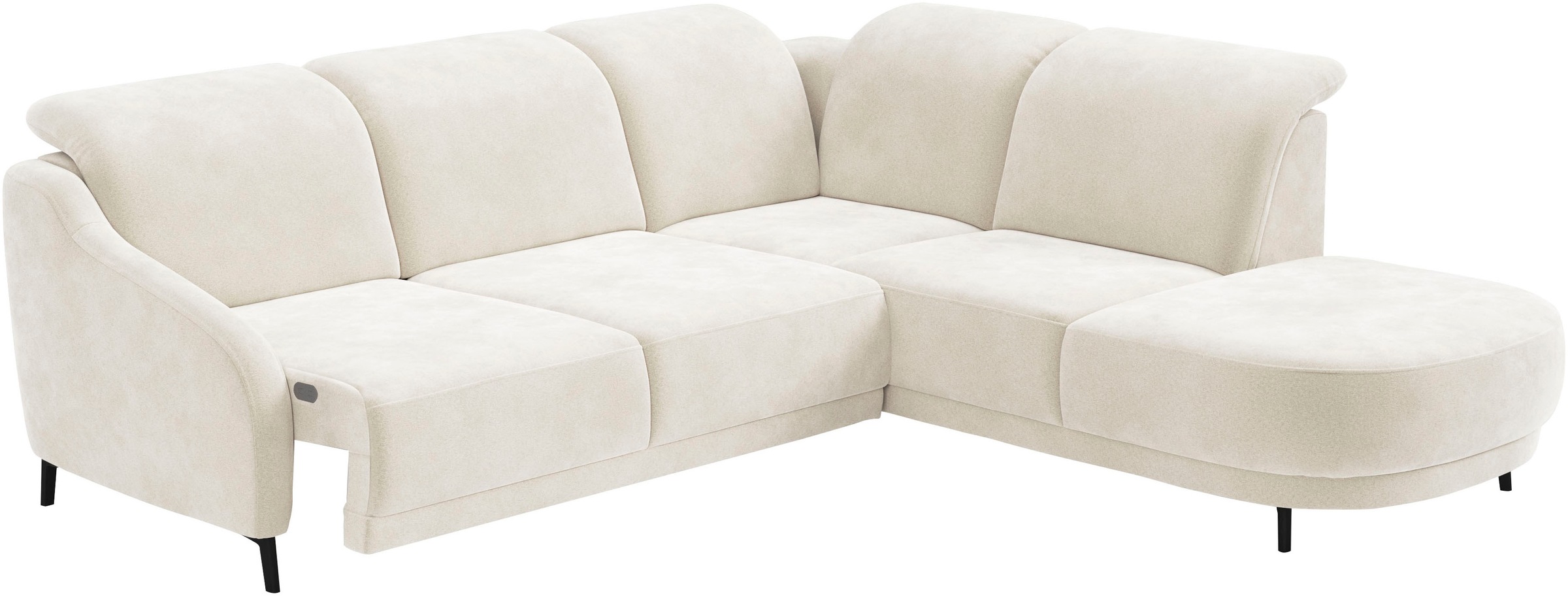 sit&more Ecksofa »Blues L-Form«, wahlweise mit Klapptisch und USB