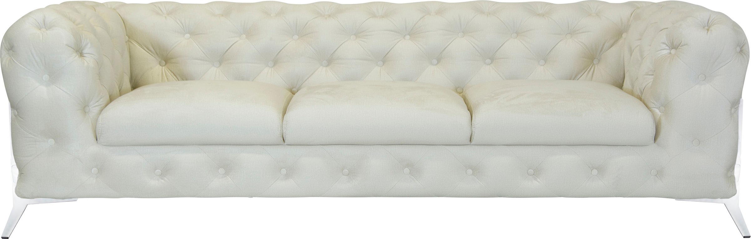 Leonique Chesterfield-Sofa »Amaury«, aufwändige Knopfheftung, moderne Chesterfield Optik, Fußfarbe wählbar