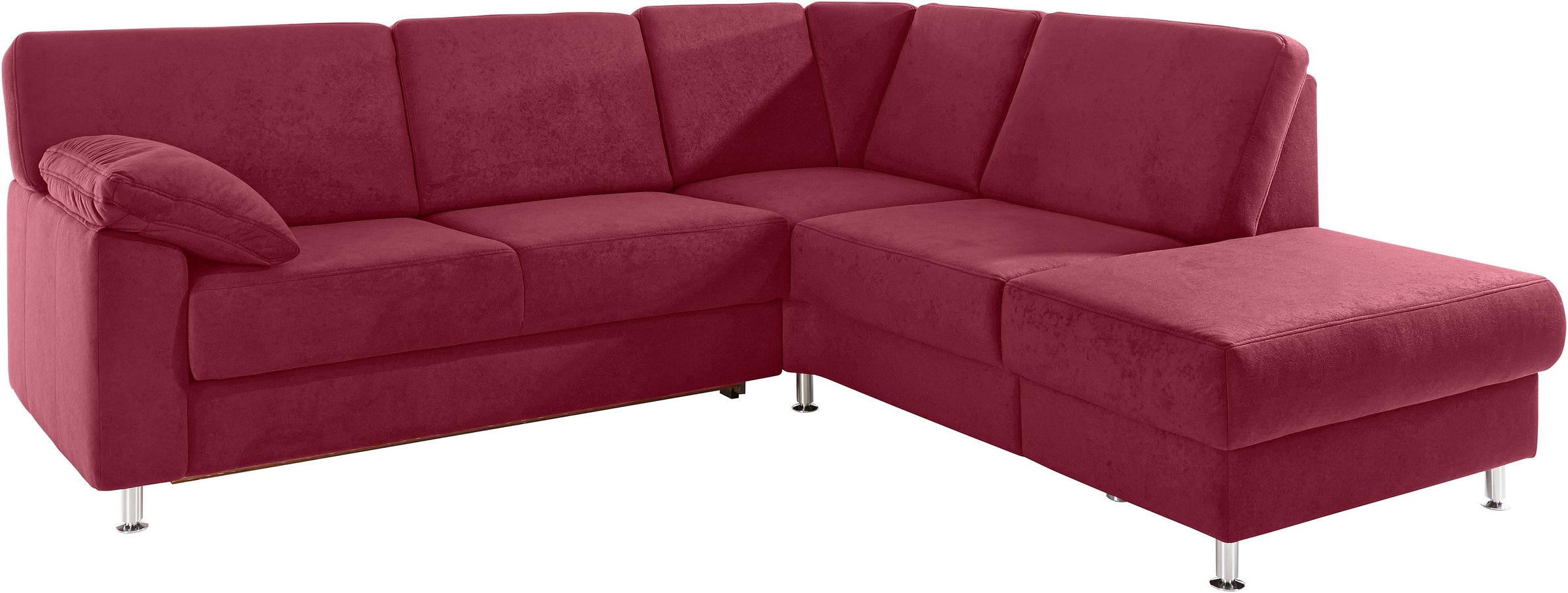 sit&more Ecksofa »Belfort L-Form«, wahlweise mit Vorziehsitz und Bettkasten