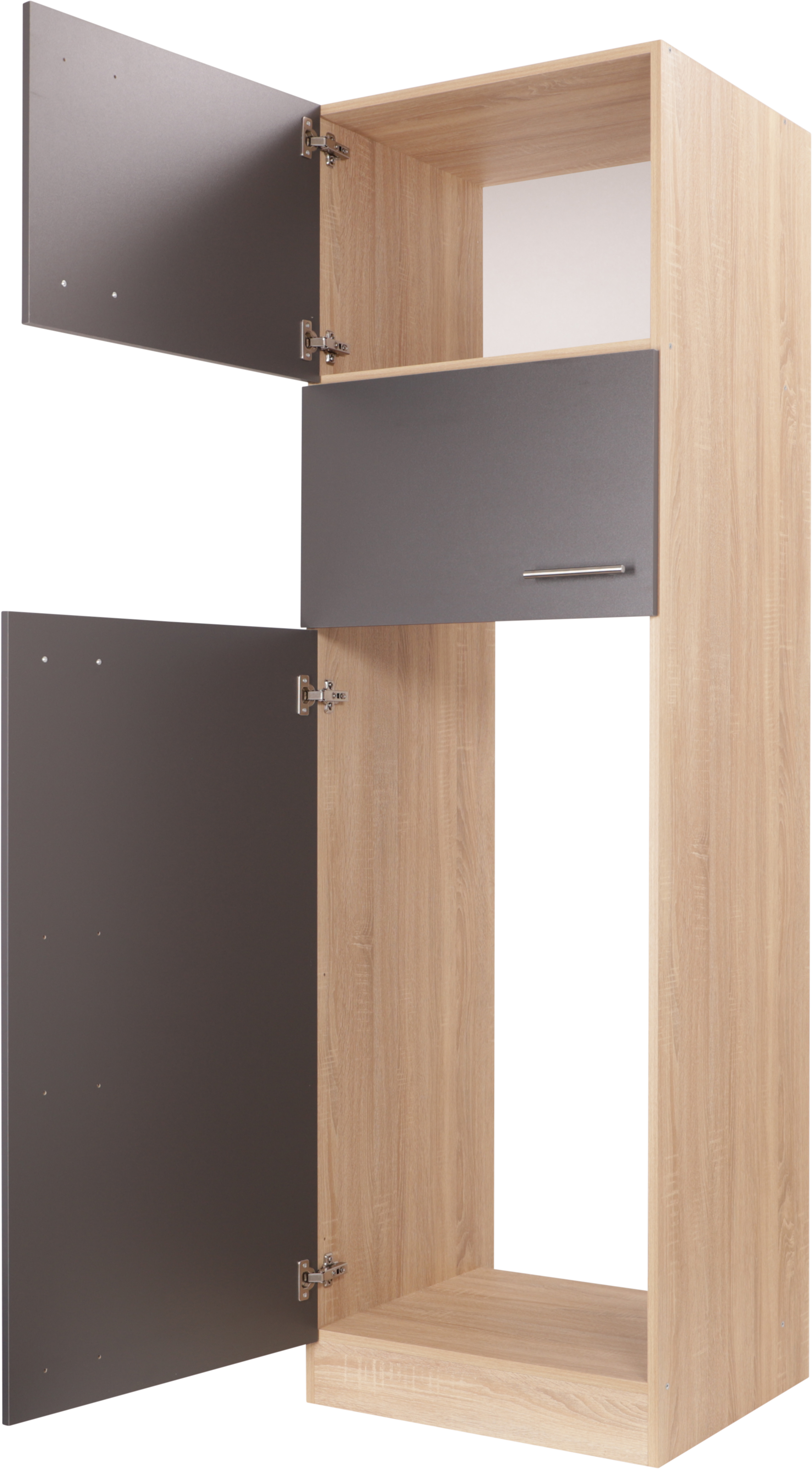 RESPEKTA Kühlumbauschrank »Merle« Breite 60 cm, Türen wechselseitig anschlagbar, Höhe 200 cm