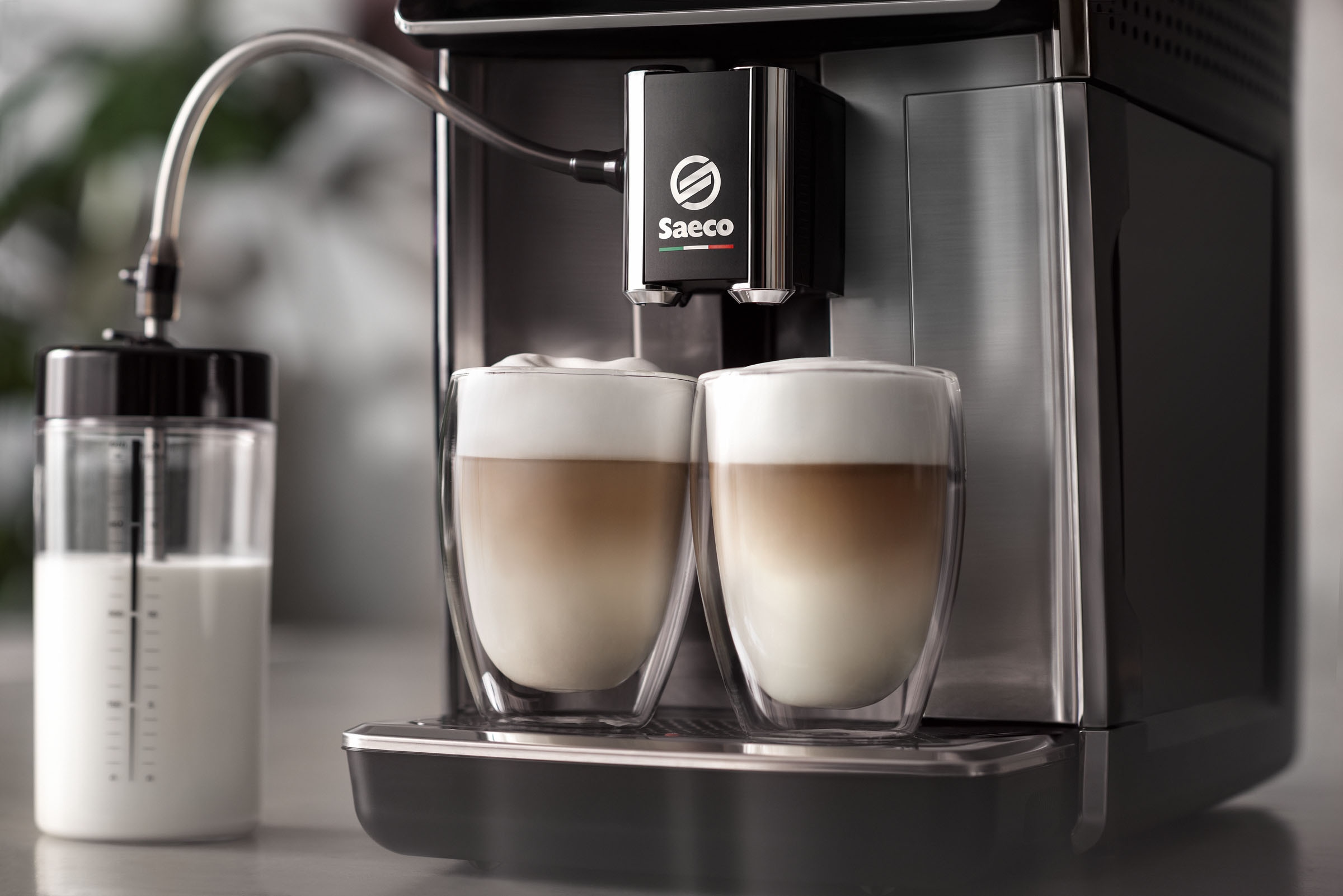 Saeco Kaffeevollautomat »SM6580/50 GranAroma ,  14 Kaffeespezialitäten« 4 Benutzerprofilen und TFT Display