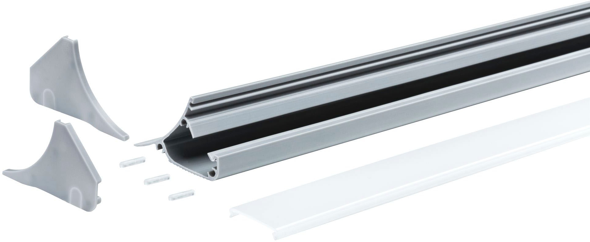 Paulmann LED-Streifen »Corner Profil 100 cm Grau, Kunststoff Grau, Kunststoff«