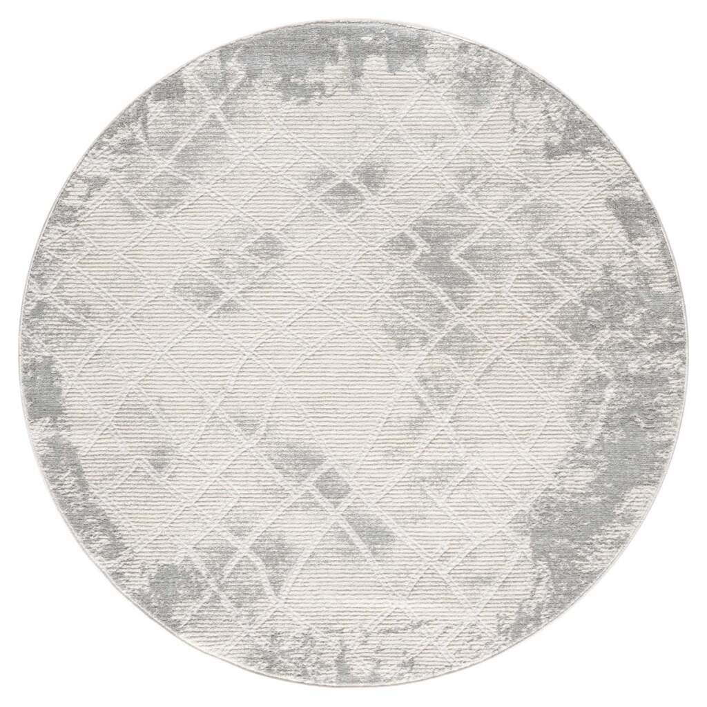 Carpet City Teppich »ANTIK215«, rund, 10 mm Höhe, Kurzflor, 3D-Optik, Klassisch-Modern für Wohnzimmer, Schlafzimmer