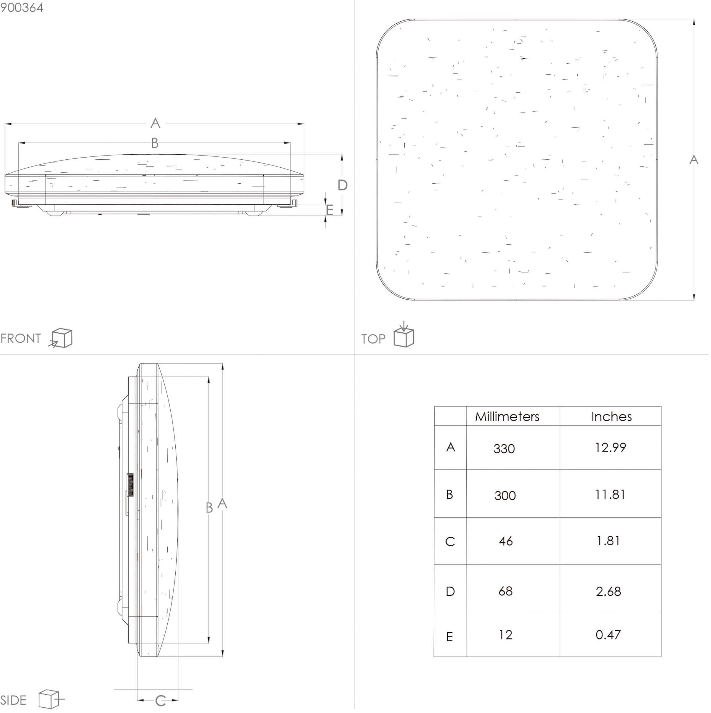 EGLO Deckenleuchte »FRANIA-S«, Leuchtmittel LED-Modul | LED fest integriert, Sternenhimmel Deckenleuchte, Kristall-Effekt, neutralweiß, IP44, 33 cm