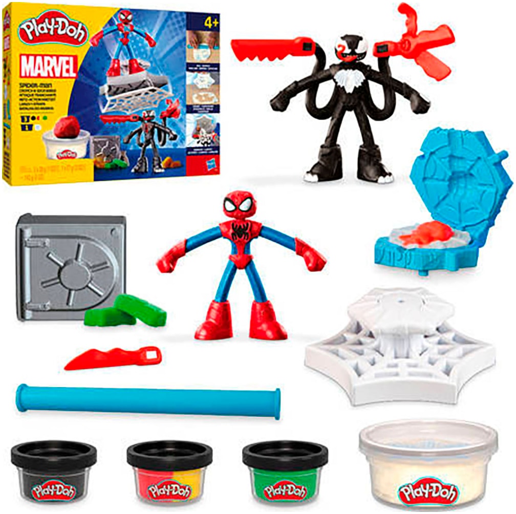 Knete »Play-Doh Marvel, Spider-Man Netz-Action Knetset«