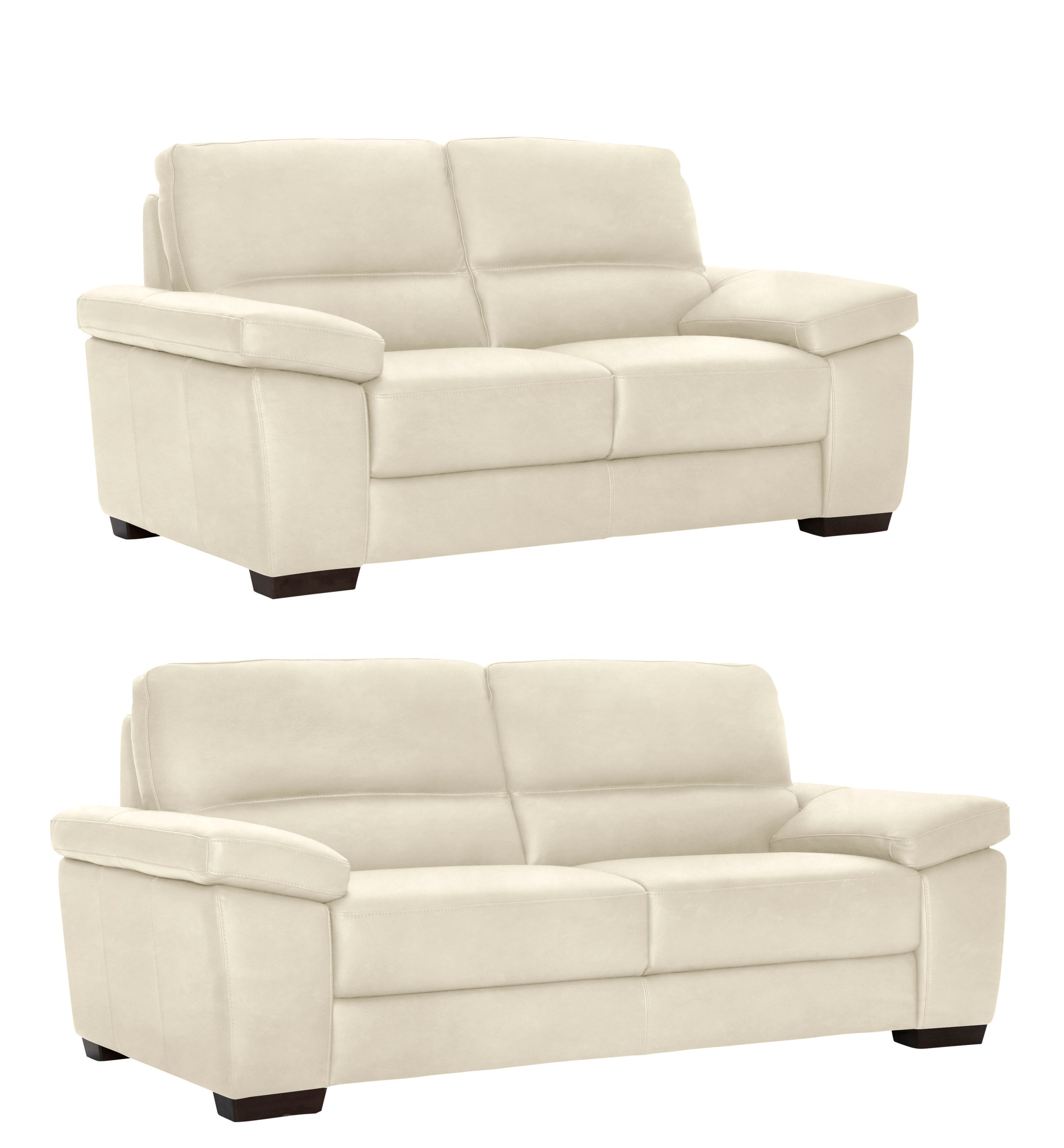 CALIA ITALIA Polstergarnitur »Gaia, hochwertige Garnitur aus 2-Sitzer & 3-Sitzer im edlen Design«, (Set, 2 tlg.), aus pflegeleichtem Luxus-Microfaser Ginevra Hydro Care