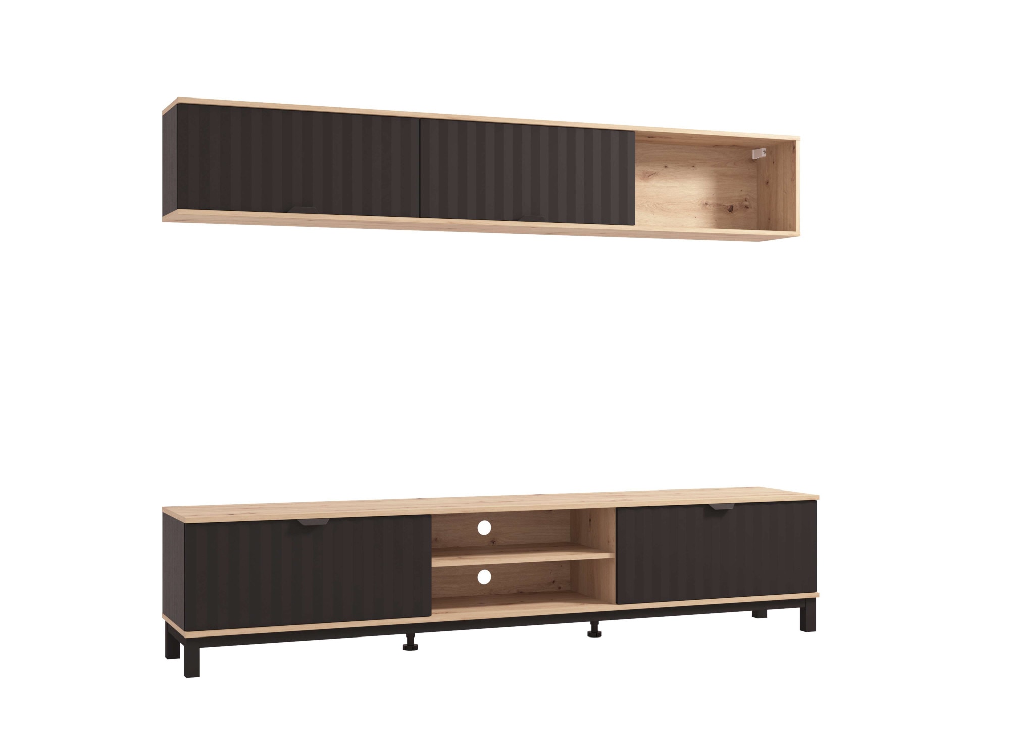 INOSIGN Wohnwand »Monaco inkl. TV- Board und Wandregal« Komplett-Set, 2 Stk günstig online kaufen