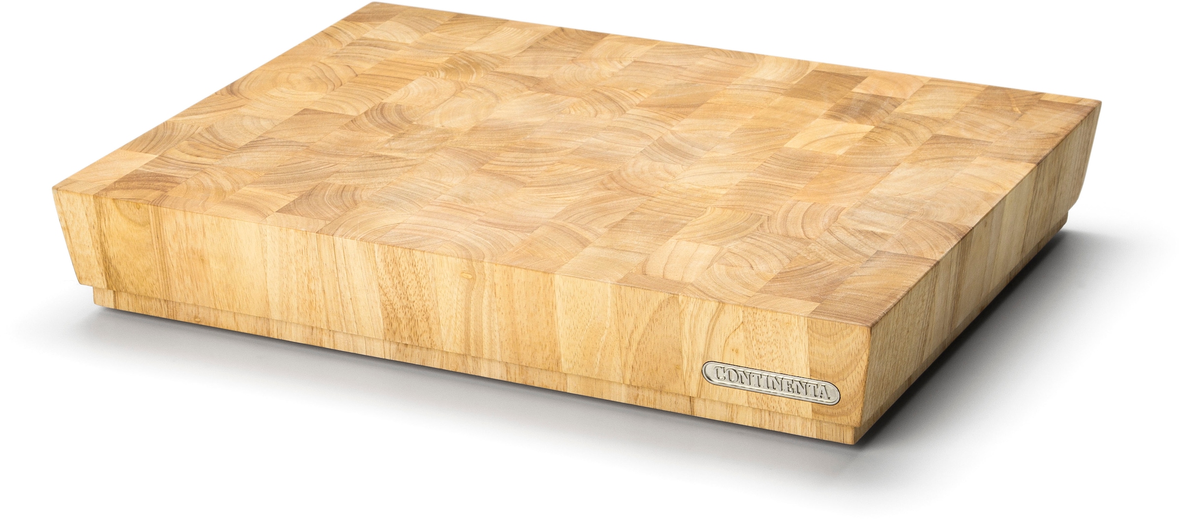 Continenta Schneidebrett Hackbrett, Stirnholz 40x30x7,5cm günstig online kaufen