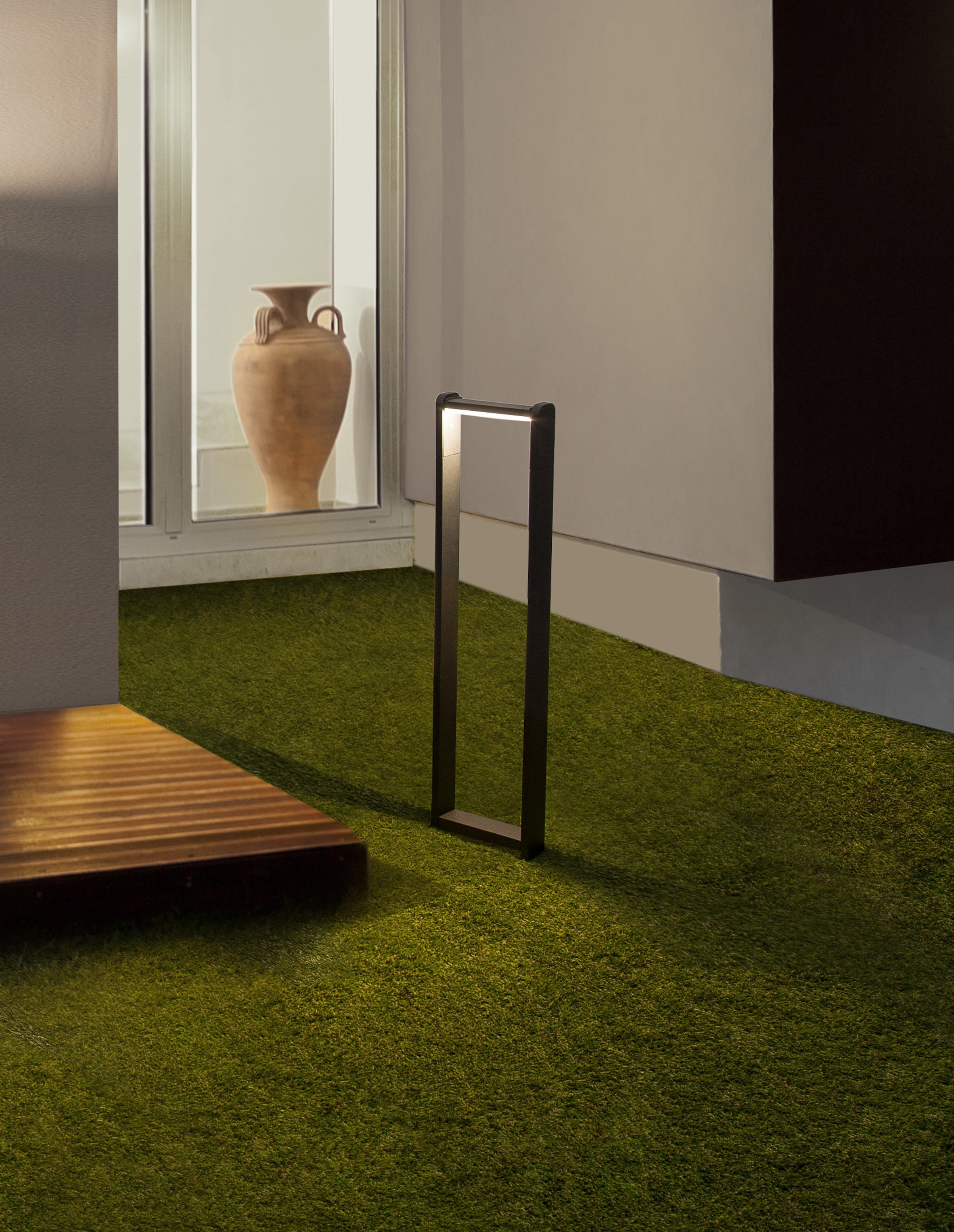 Nova Luce Außen-Stehlampe »VOLVEL« LED-Modul 1 Stk. Warmweiß Einstellbar