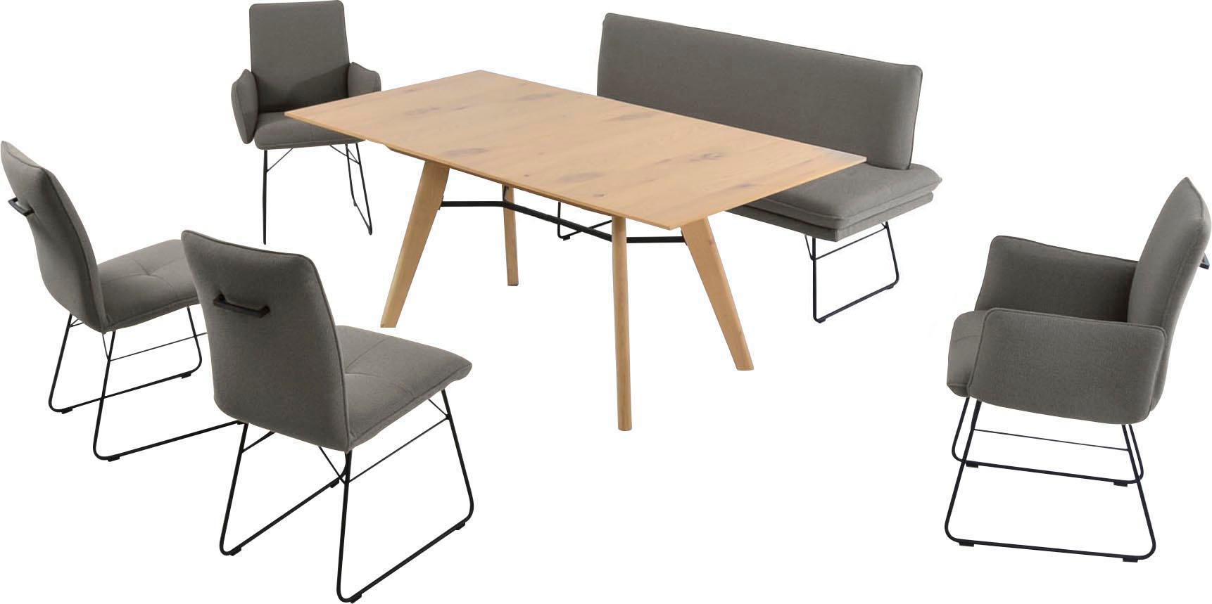 K+W Komfort & Wohnen Essgruppe »Giacomo IV« 6 Stk. tlg. Polsterbank in 2 Gr günstig online kaufen