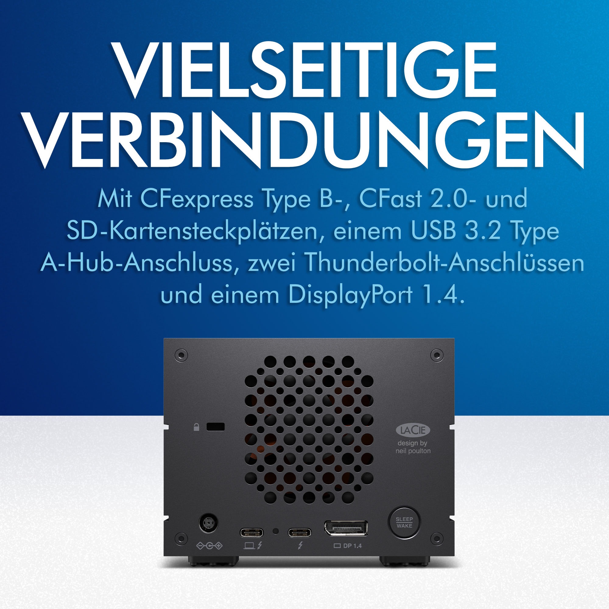 LaCie HDD-NAS-Festplatte »2big RAID« 40 TB Anschluss Thunderbolt 3 | USB 3.0 | USB-C
