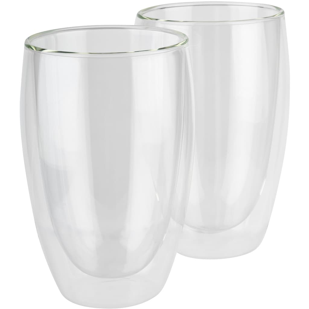 APS Latte-Macchiato-Glas »TWINZ«, (Set, 2 tlg.), Ø 8,5 cm, H: 14 cm, 380 ml, 2-teilig