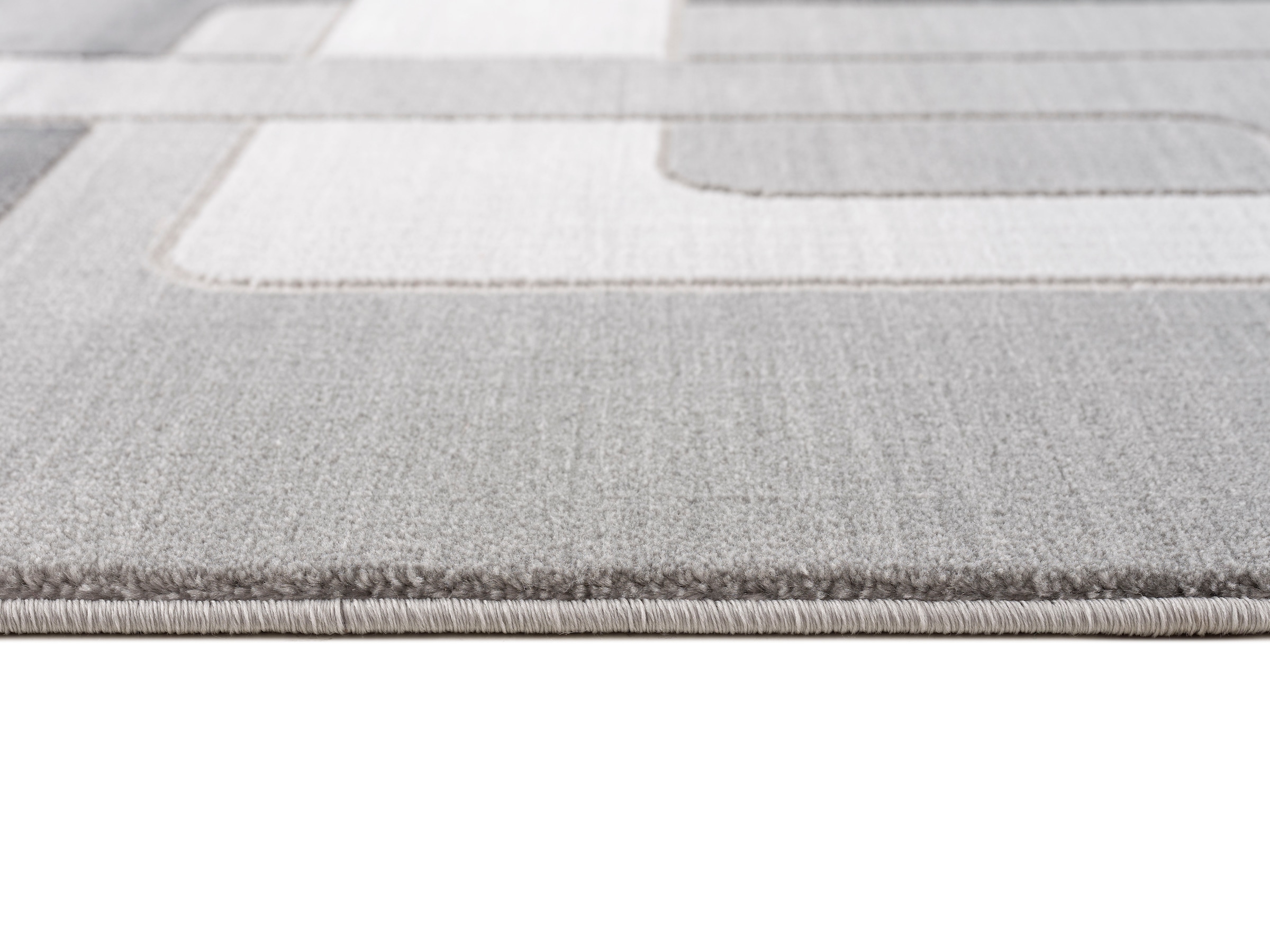 Home affaire Teppich »Anesa«, rechteckig, 12 mm Höhe, mit handgearbeitetem Konturenschnitt, flach, Kurzflor, elegant