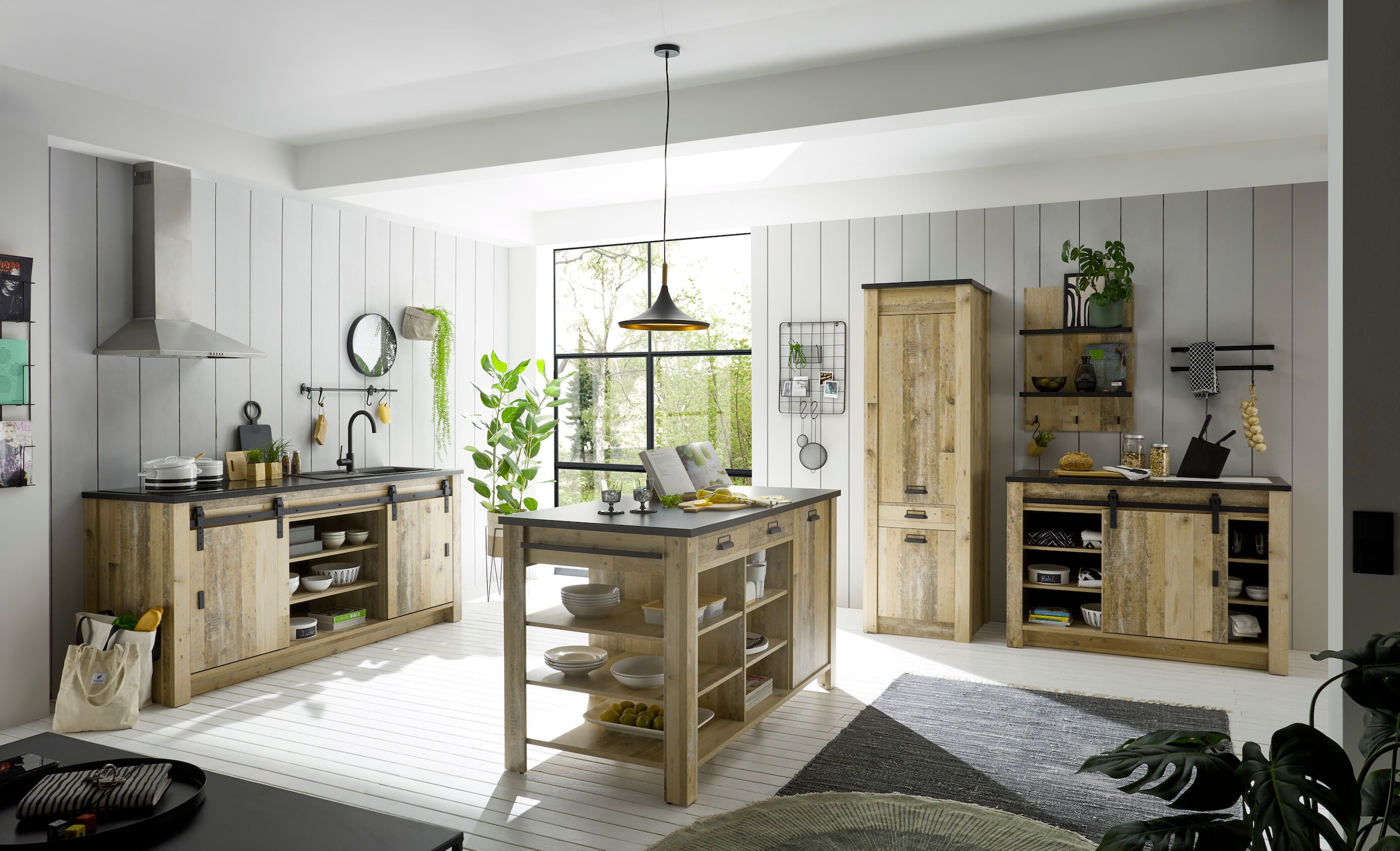 Home affaire Küche »Sherwood«, Breite 400 cm, ohne E-Geräte