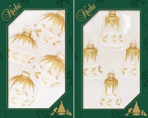 Krebs Glas Lauscha Christbaumschmuck »Kugeln und Glocken, Weihnachtsdeko, C günstig online kaufen