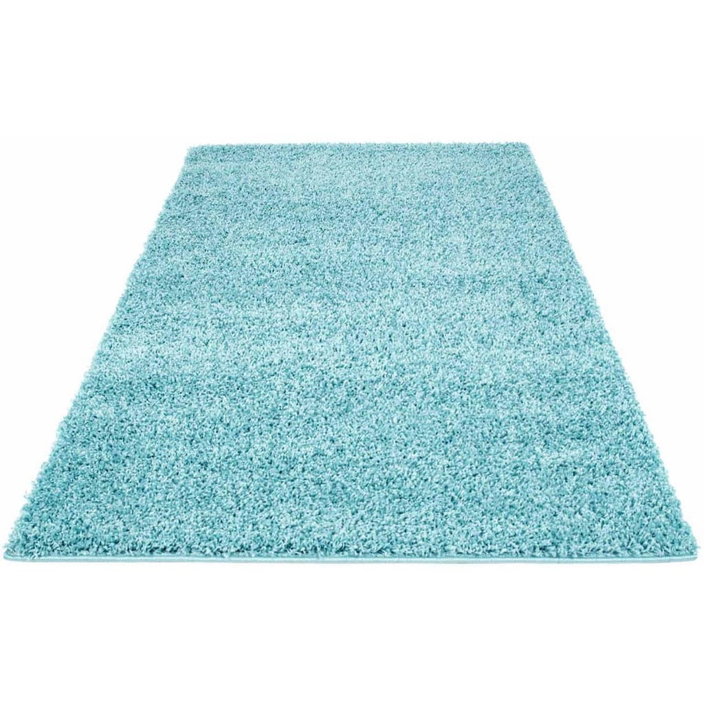 Carpet City Hochflor-Teppich »Shaggi uni 500«, rechteckig