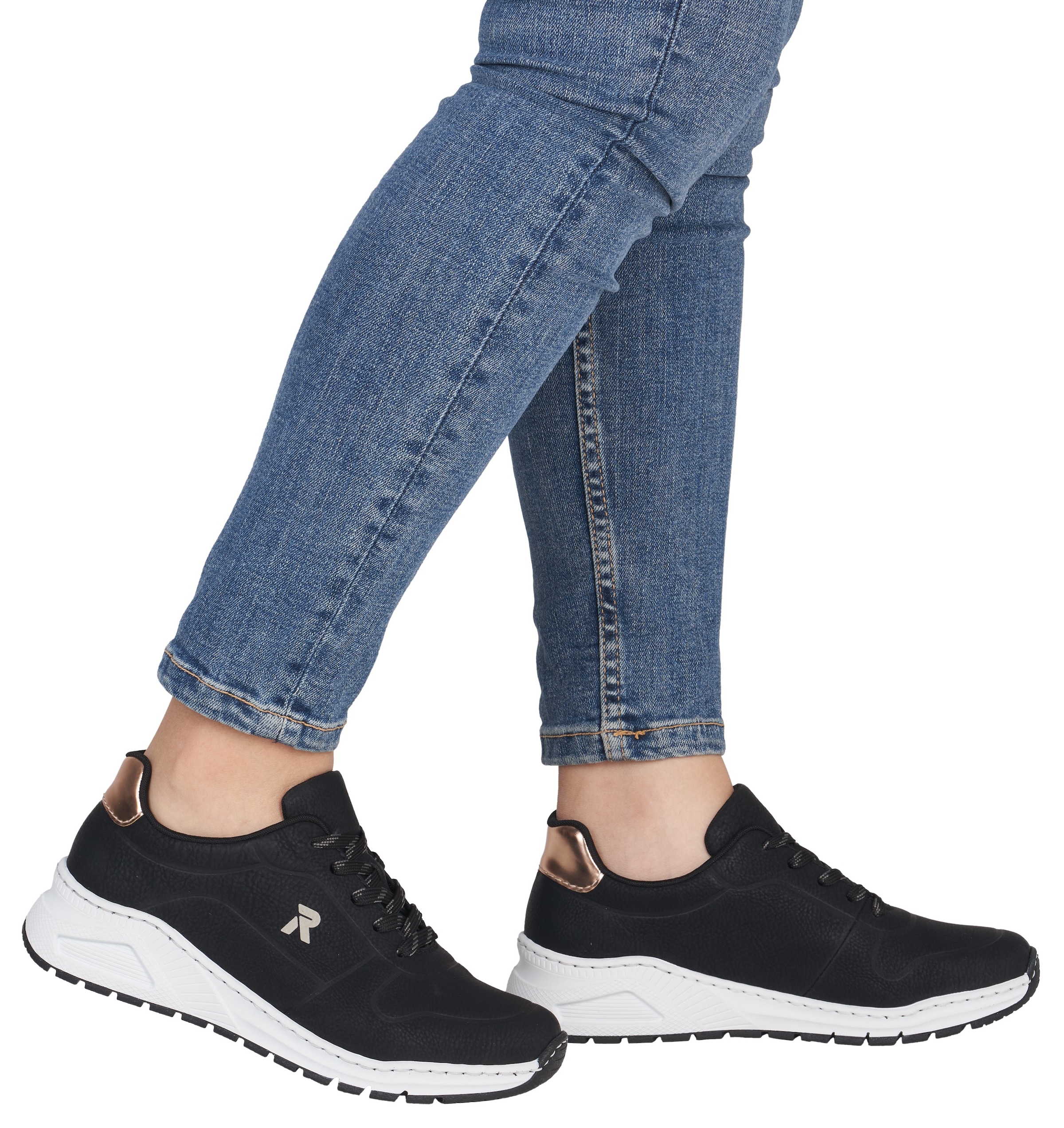 Rieker Sneaker  mit MemoSoft-Innensohle, Freizeitschuh, Halbschuh, Schnürschuh