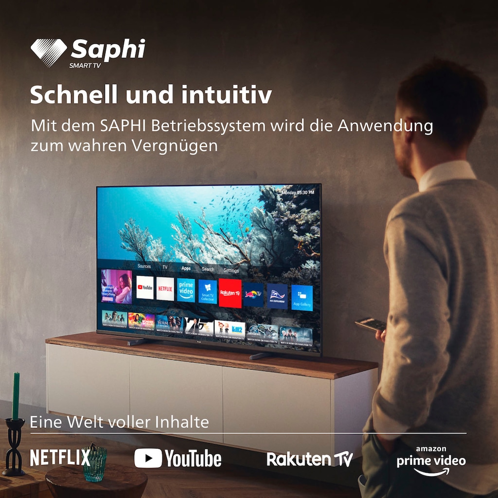 Philips LED-Fernseher »43PUS7657/12«, 108 cm/43 Zoll, 4K Ultra HD, Smart-TV