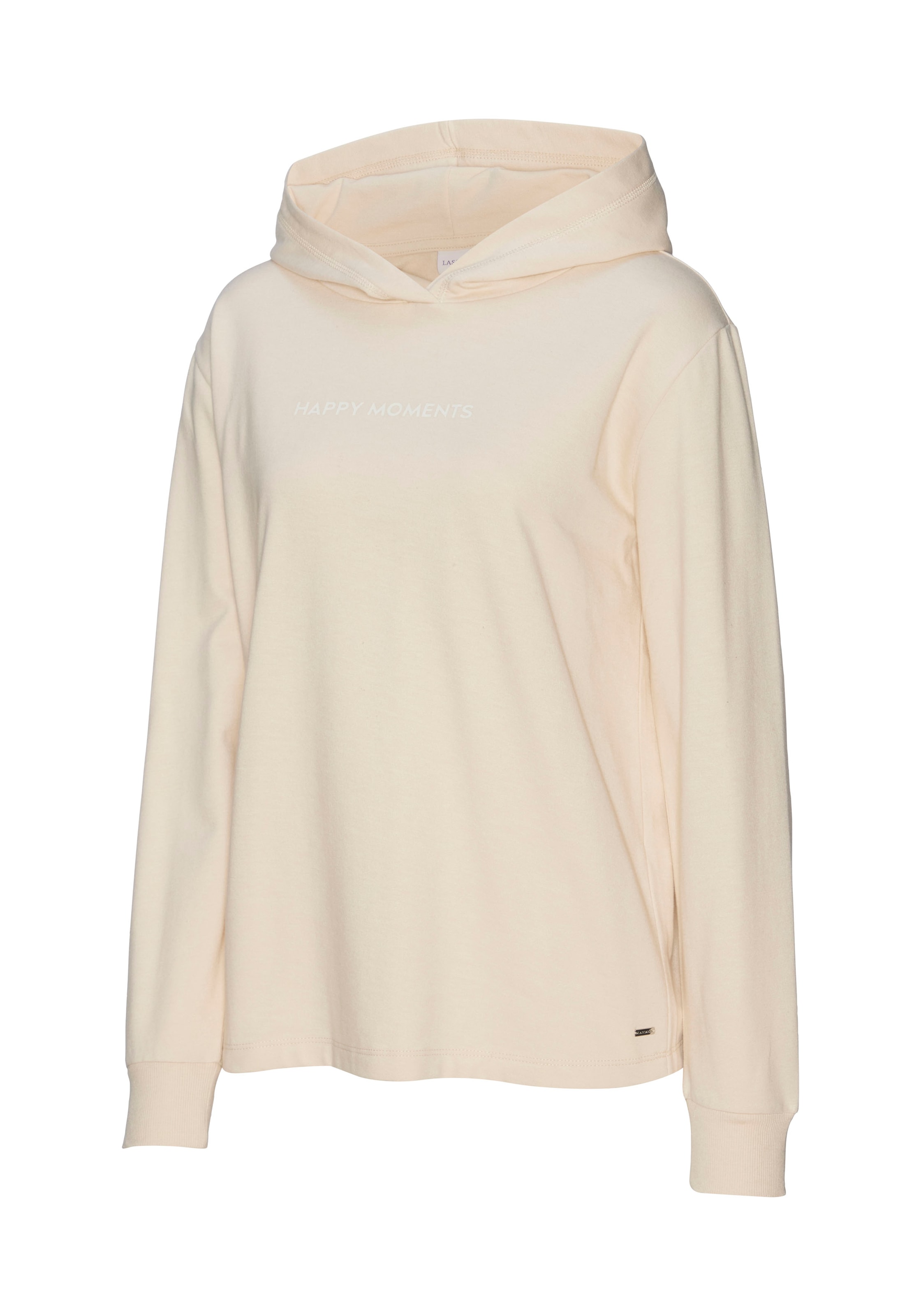 LASCANA Hoodie, mit dezentem Frontdruck, Loungewear